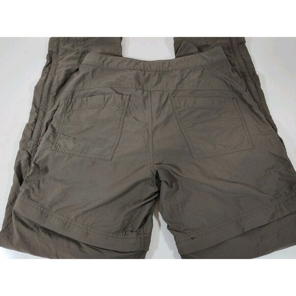 Mountain Hardware Convertible Nylon Pants/Shorts Women's 8 Belted Khaki Stone - Picture 6 of 11